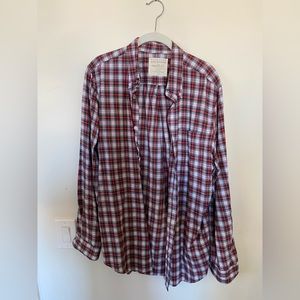 Plaid button down from five four